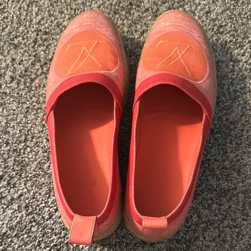 Louis Vuitton Pink and Orange Espadrilles